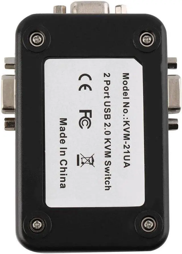 Alt view image 6 of 6 - 2 Ports USB 2.0 VGA/SVGA KVM Switch Box for Sharing Monitor Keyboard Mouse Newest Cable Adapter Stock 1920 X 1440