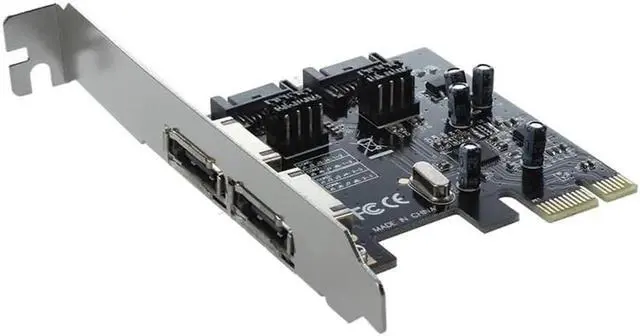 Alt view image 5 of 6 - Aomoproing PCI-E PCI-Express to SATA 3.0 eSATA Adapter Converter Extension Card