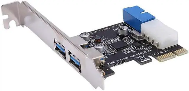 Alt view image 6 of 6 - Aomoproing USB 3.0 Pci-E Expansion Card Adapter 2 Port Power Connector With 3.5 Inch To 2.5 Inch SSD/HDD Drive Adapter Bracket