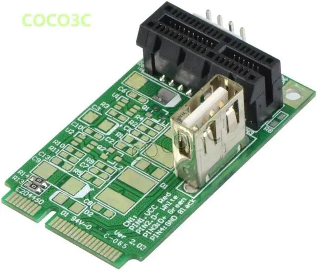 Alt view image 4 of 5 - Mini PCIe To PCI-e 1x slot adapter for mini ITX mini PCI-e to PCI express Riser card for Sound, Network, graphics card