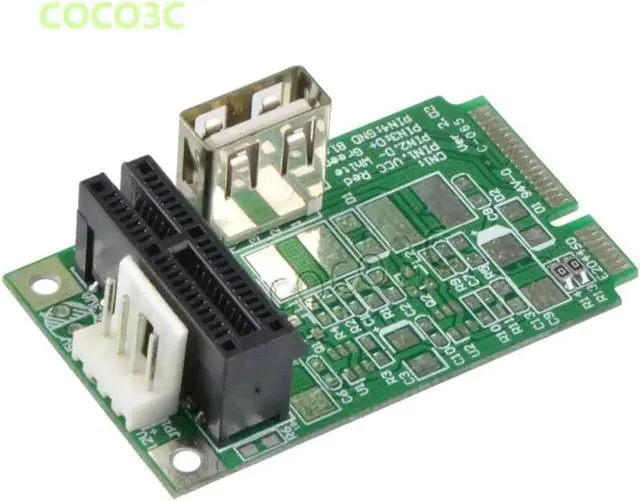 Alt view image 2 of 5 - Mini PCIe To PCI-e 1x slot adapter for mini ITX mini PCI-e to PCI express Riser card for Sound, Network, graphics card