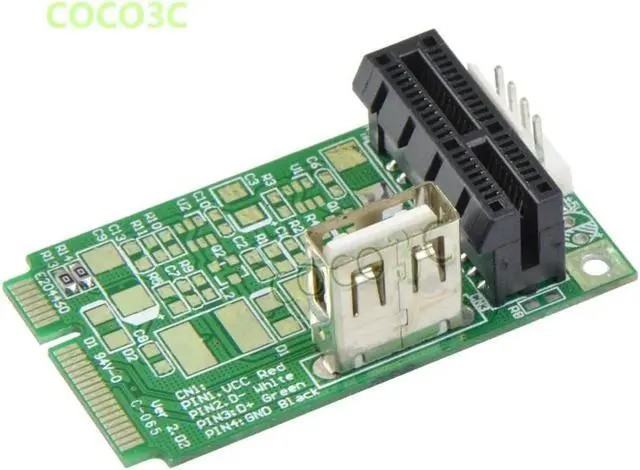 Alt view image 3 of 5 - Mini PCIe To PCI-e 1x slot adapter for mini ITX mini PCI-e to PCI express Riser card for Sound, Network, graphics card