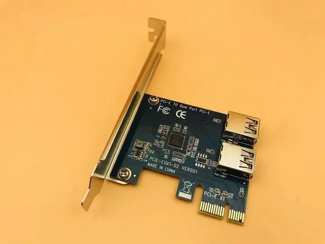 Main image of Aomoproing USB 3.0 PCI-E 1 turn 2 PCI express 1X slots Riser Card Mini ITX turn external 3 PCI-E slot adapter PCIe Port Multiplier Card