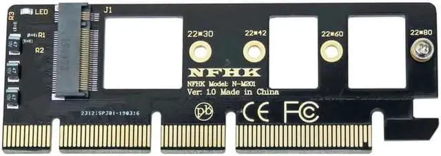 Alt view image 2 of 4 - M.2 NVME Adapter PCI Express PCIE to M2 Adapter M.2 PCIE Adapter SSD M2 to PCIE SSD PCI E Raiser NGFF to PCI E3.0 X4 X8 X16 Card