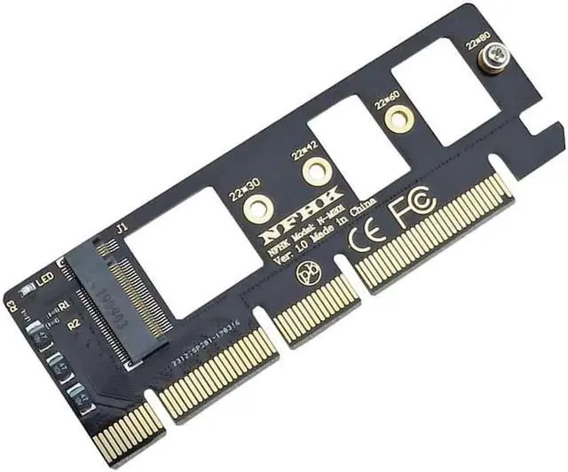 Alt view image 3 of 4 - M.2 NVME Adapter PCI Express PCIE to M2 Adapter M.2 PCIE Adapter SSD M2 to PCIE SSD PCI E Raiser NGFF to PCI E3.0 X4 X8 X16 Card