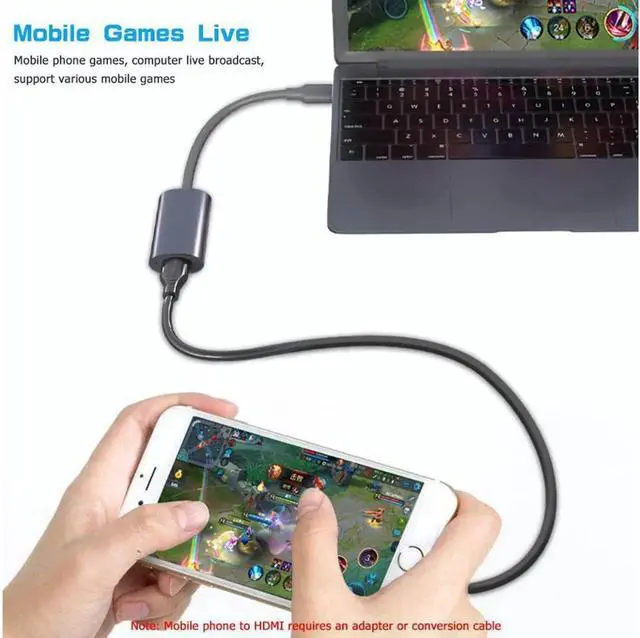 Alt view image 3 of 7 - 1080P USB 2.0 HDMI Video capture Card Grabber Record Box Record via DSLR Camcorder Compatible with VLC/OBS/Amcap for Live Streaming Broadcasting Video Recording