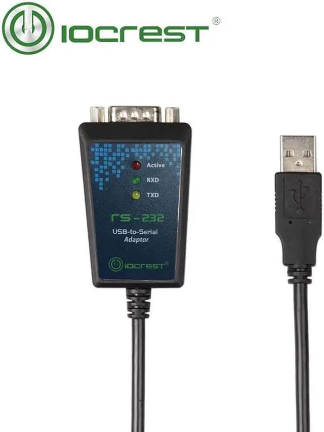 Alt view image 4 of 4 - Aomoproing USB 2.0 to RS-232 Male (9-Pin) DB9 Serial Cable with FTDI Chipset Support Win10
