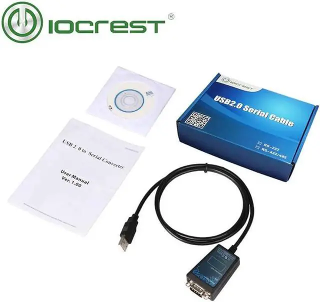 Alt view image 3 of 4 - Aomoproing USB 2.0 to RS-232 Male (9-Pin) DB9 Serial Cable with FTDI Chipset Support Win10