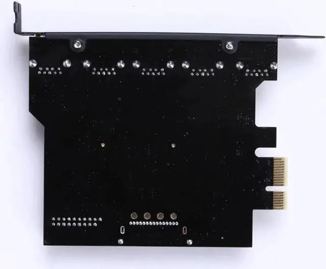 Alt view image 5 of 5 - Super speed PCI-E to USB 3.0 19-Pin 5 Port PCI Express Expansion Card SATA 15PIN Power Connector for Desktops