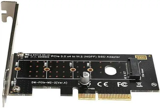 Alt view image 2 of 4 - Aomoproing Great-Q PCI-E PCI Express 3.0 to NVME M.2 NGFF SSD 110mmM_Key and B_Key PCIE pcie M2 riser card