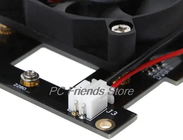 Alt view image 4 of 6 - Aomoproing PCI-E x4 to M.2 NGFF w/Cooling Fan for MZHPU128HCGM SM951 XP941 Adapter SSD Card-PC Friend