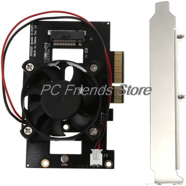 Main image of Aomoproing PCI-E x4 to M.2 NGFF w/Cooling Fan for MZHPU128HCGM SM951 XP941 Adapter SSD Card-PC Friend
