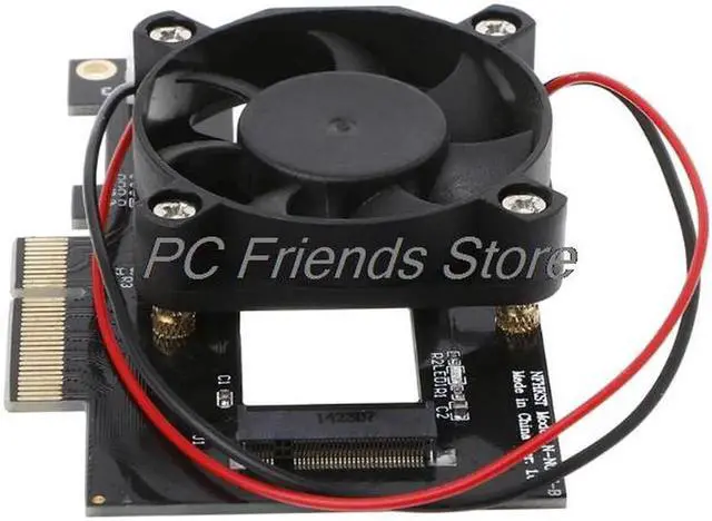 Alt view image 5 of 6 - Aomoproing PCI-E x4 to M.2 NGFF w/Cooling Fan for MZHPU128HCGM SM951 XP941 Adapter SSD Card-PC Friend