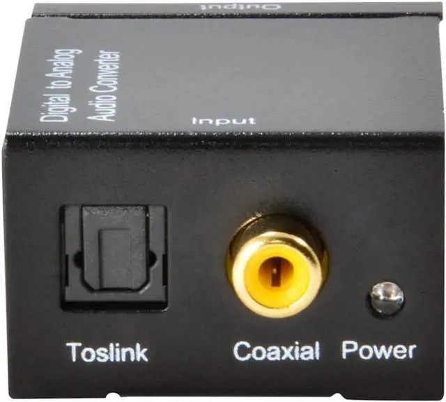 Alt view image 3 of 6 - Digital to Analog Audio Converter Optical Fiber Coaxial RCA Toslink Signal to Analog Audio TV Converter Adapter for DVD