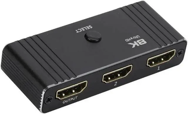 Alt view image 5 of 6 - 8K HDMI Switch 8k60hz 4K@120Hz Switcher 2 in 1 Out Bi-Direction Switch 1080p@240Hz Display Adapter Splitter Converter 1 in 2 Out