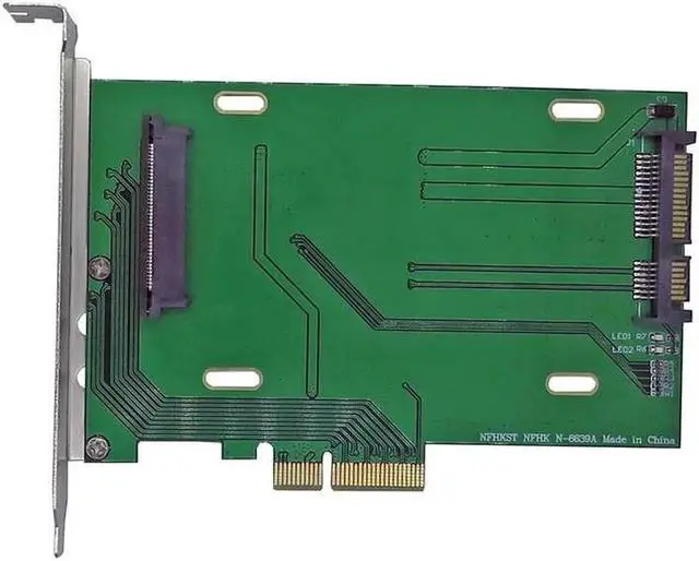 Alt view image 3 of 5 - Aomoproing PCIe x4 to U.2 SFF-8639 MZ6ER400HAGM OCZ Z-Drive 6000 ZD6000-800GB ZD6000-1600GB ZD6000-3200GB 2.5" NVMe PCIe SSD adapter card