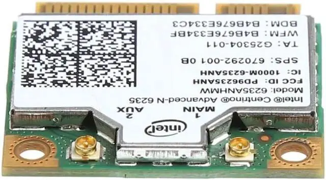Alt view image 2 of 6 - Aomoproing  1 Pc 2.4/5G 300M WiFi Bluetooth 4.0 Wireless Half Mini PCI-E Card For Intel 6235ANHMW High Speed