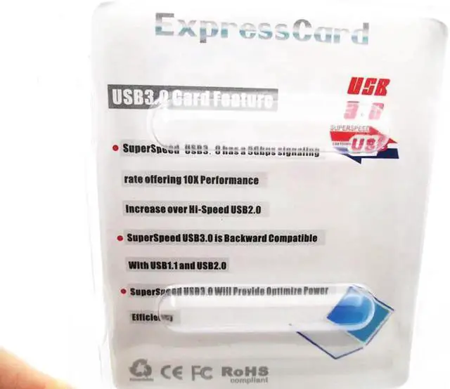 Alt view image 6 of 6 - Aomoproing Expresscard Express card 34/54 to 2 x USB 3.0 Port Adapter (Fully Inside Laptop)