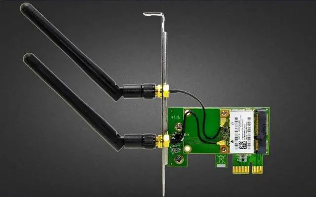 Alt view image 2 of 6 - PCI e PCI Express 150M Wireless WiFi Card Adapter 2 Antennas Support AP Function