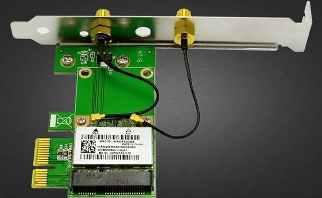 Alt view image 5 of 6 - PCI e PCI Express 150M Wireless WiFi Card Adapter 2 Antennas Support AP Function