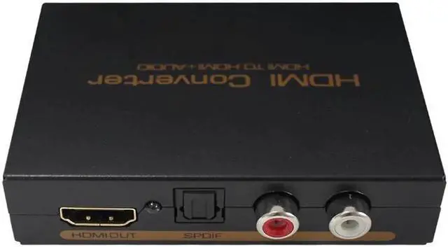 Alt view image 2 of 6 - audio extractor HDMI to HDMI Optical TOSLINK SPDIF + RCA L/R Audio Extractor Converter HDMI Audio Splitter Adapter