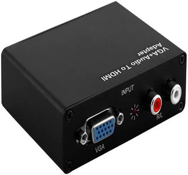 Alt view image 3 of 4 - VGA+R/L to HDMI Converter With Audio VGA2HDMI 1080P HD Audio AV Adapter Connector For Projector PC Laptop to HDTV