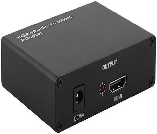 Alt view image 2 of 4 - VGA+R/L to HDMI Converter With Audio VGA2HDMI 1080P HD Audio AV Adapter Connector For Projector PC Laptop to HDTV