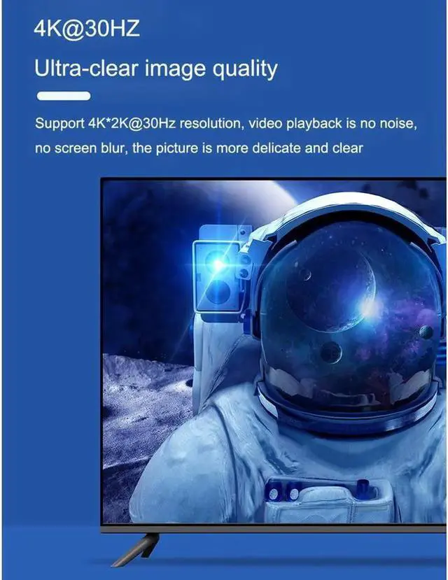 Alt view image 3 of 7 - 4K@30HZ HDMI Audio Extractor Splitter HDMI 2CH/7.1 CH Audio Output 3D EDID Digital / Analog Audio Extraction