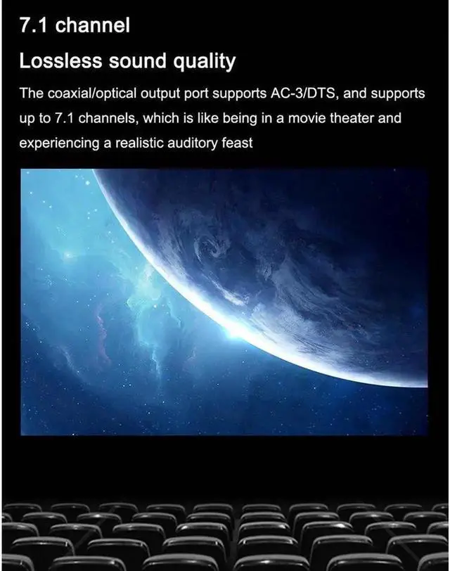 Alt view image 7 of 7 - 4K@30HZ HDMI Audio Extractor Splitter HDMI 2CH/7.1 CH Audio Output 3D EDID Digital / Analog Audio Extraction