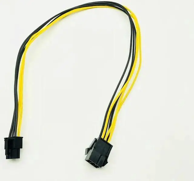 Alt view image 6 of 6 - 50cm PCI E PCIE PCI Express 6P Male to 6Pin Female Graphic Video Card DIY Power Cable BTC Extended Miner Mining Wire 18AWG Cable
