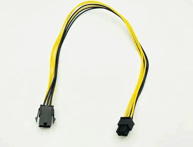 Alt view image 3 of 6 - 50cm PCI E PCIE PCI Express 6P Male to 6Pin Female Graphic Video Card DIY Power Cable BTC Extended Miner Mining Wire 18AWG Cable