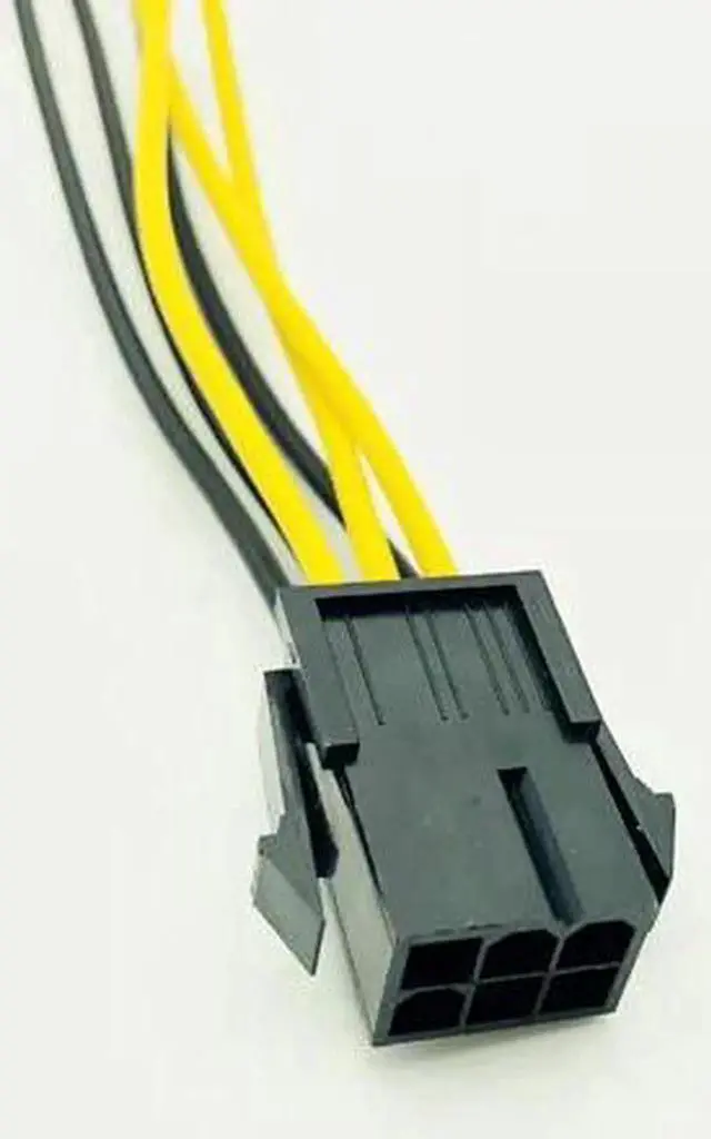 Alt view image 2 of 6 - 50cm PCI E PCIE PCI Express 6P Male to 6Pin Female Graphic Video Card DIY Power Cable BTC Extended Miner Mining Wire 18AWG Cable