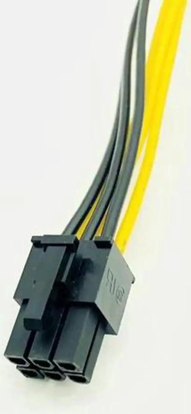 Alt view image 4 of 6 - 50cm PCI E PCIE PCI Express 6P Male to 6Pin Female Graphic Video Card DIY Power Cable BTC Extended Miner Mining Wire 18AWG Cable