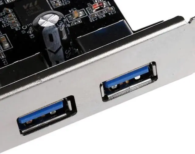 Alt view image 5 of 6 - Aomoproing Expansion Cards Durable USB 3.0 PCI Express Front Panel With Control Card Adapter 4-Pin & 20 Pin