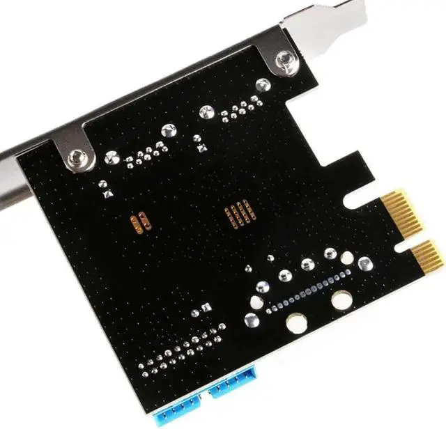 Alt view image 6 of 6 - Aomoproing Expansion Cards Durable USB 3.0 PCI Express Front Panel With Control Card Adapter 4-Pin & 20 Pin