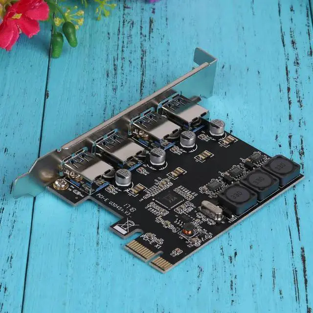 Alt view image 6 of 6 - Aomoproing ALLOYSEED 4 Port USB 3.0 PCI Express Card PCIe USB 3.0 Host Controller 4 x USB3.0 usb 3.0 add on card