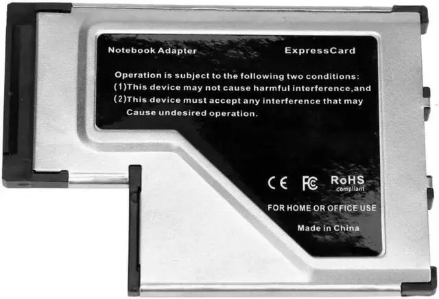 Alt view image 2 of 6 - Aomoproing 3 ports USB 3.0 EXPRESSCARD Expansion Card Type II Extender Adapter Card for Notebook PC Extender add on card