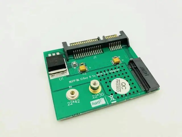 Alt view image 5 of 6 - M.2 NGFF SATA SSD to 2.5 IDE SATA SSD Converter SATA Adapter Card Interface Adapter Converter for PC Desktop Laptop