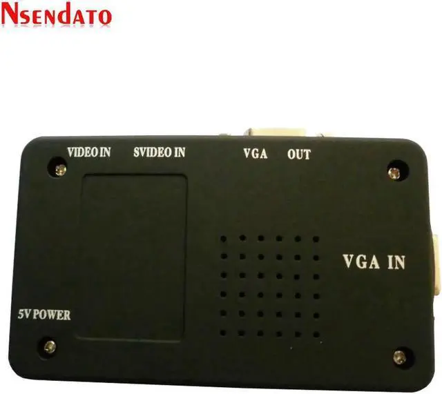 Alt view image 4 of 6 - BNC To VGA Video Converter For PC Laptop TV RCA Composite S-Video AV To PC VGA LCD Converter Adapter Switch Box For CCTV DVD DVR