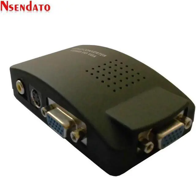 Alt view image 2 of 6 - BNC To VGA Video Converter For PC Laptop TV RCA Composite S-Video AV To PC VGA LCD Converter Adapter Switch Box For CCTV DVD DVR