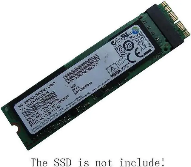 Alt view image 6 of 6 - Aomoproing M key M.2 PCIe NVMe SSD Adapter for MACBOOK Air Pro 2013 2014 2015 2016 2017 A1465 A1466 A1398 A1502 iMAC A1418 Mac mini A1347