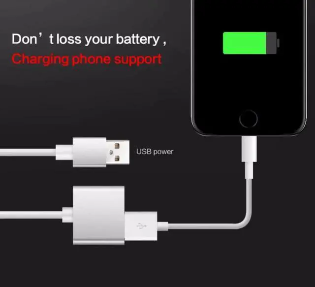 Alt view image 3 of 6 - HDMI to USB AUX Cable Adapter Phone Tablet To TV AV Adapter Cable HD 1080P White Video Cable Cord Video for Apple Android