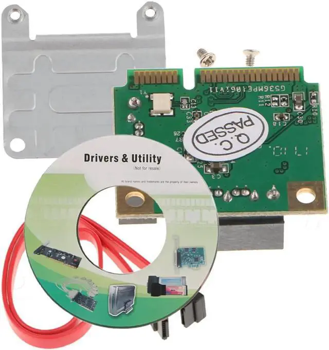 Alt view image 6 of 6 - 2Port SATA 6G Mini PCI-E Express Card SATA III 3.0 Converter Expansion Card