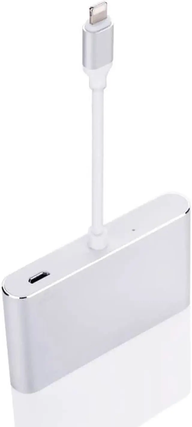 Alt view image 3 of 6 - HDMI To VGA Adapter For iPhone To HDMI VGA Audio TV AV Converter Cable 1080P With USB Cable For iPhone X 6 7 8 Plus iPad
