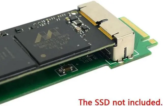 Alt view image 2 of 6 - Aomoproing M.2 NGFF M-Key adapter for Macbook Air Pro SSD 2013 2014 2015 2016 2017 A1493 A1502 A1465 A1466