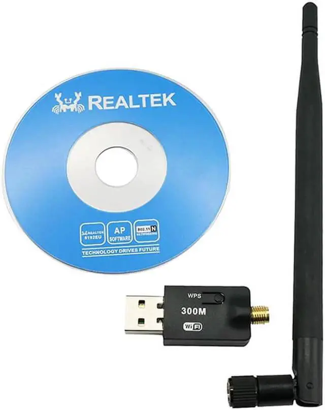 Alt view image 5 of 6 - Aomoproing 300Mbps 300M USB Mini WiFi Wireless Adapter + Antenna Wireless Router Signal receiver Network LAN Card With WPS Function Button