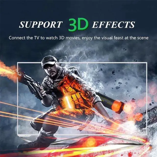 Alt view image 6 of 6 - 2.0 Cable 4K 1080P HDMI to HDMI Cable 1/1.5/2/3/5/8/10M HDMI Cable Adapter 3D for TV LCD laptop PS3 projector computer