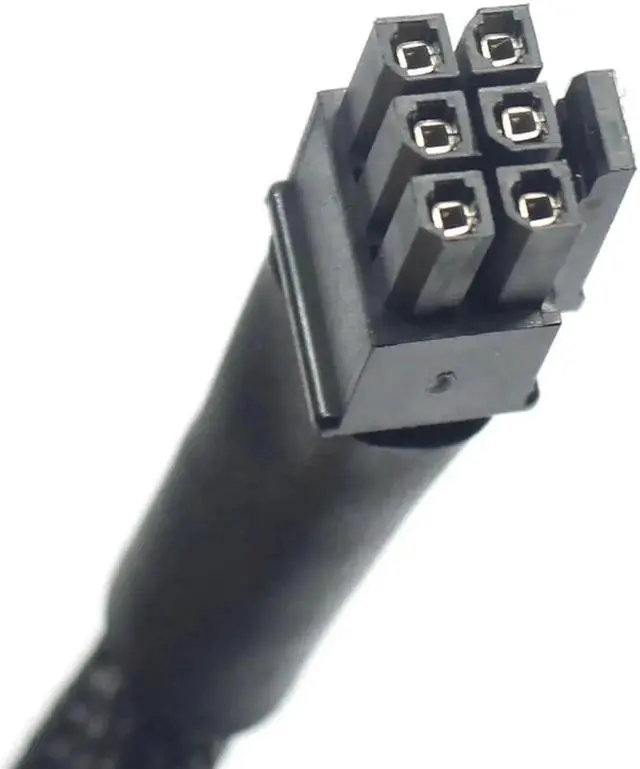 Alt view image 2 of 6 - Mini 6Pin to PCI-E 6Pin & 8Pin (6+2) Dual PCI-E Ports Video Graphic Card Power Cable for G5 / Mac Pro 30CM+15CM