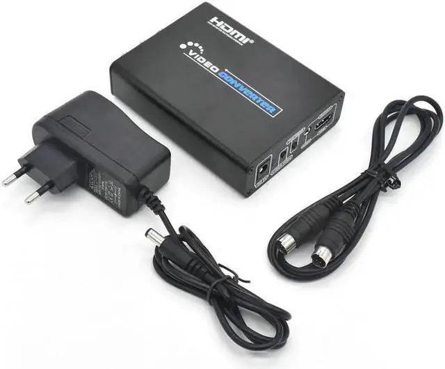 Alt view image 2 of 7 - 3RCA CVBS Composite & S-Video R/L Audio to HDMI Converter Adapter Support 720P/1080P with 3RCA S-Video Cable for NES SNES N64 PS2 PS3 HDTV