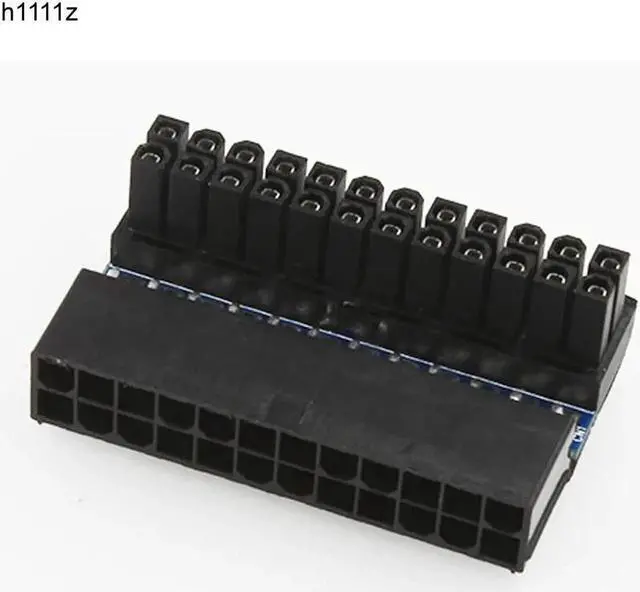 Main image of ATX 24Pin Female to 24pin Male 90 Degree Power Adapter Mainboard Motherboard 24 Pin Connector For Desktops PC Cable Power Supply